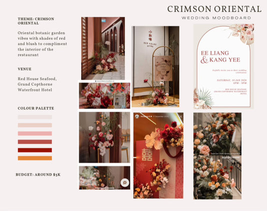 Bespoke order  | Wedding styling for Ee Liang & Kang Yee