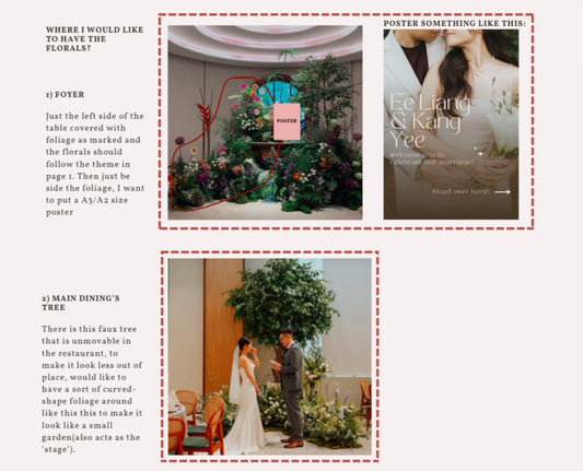 Bespoke order  | Wedding styling for Ee Liang & Kang Yee